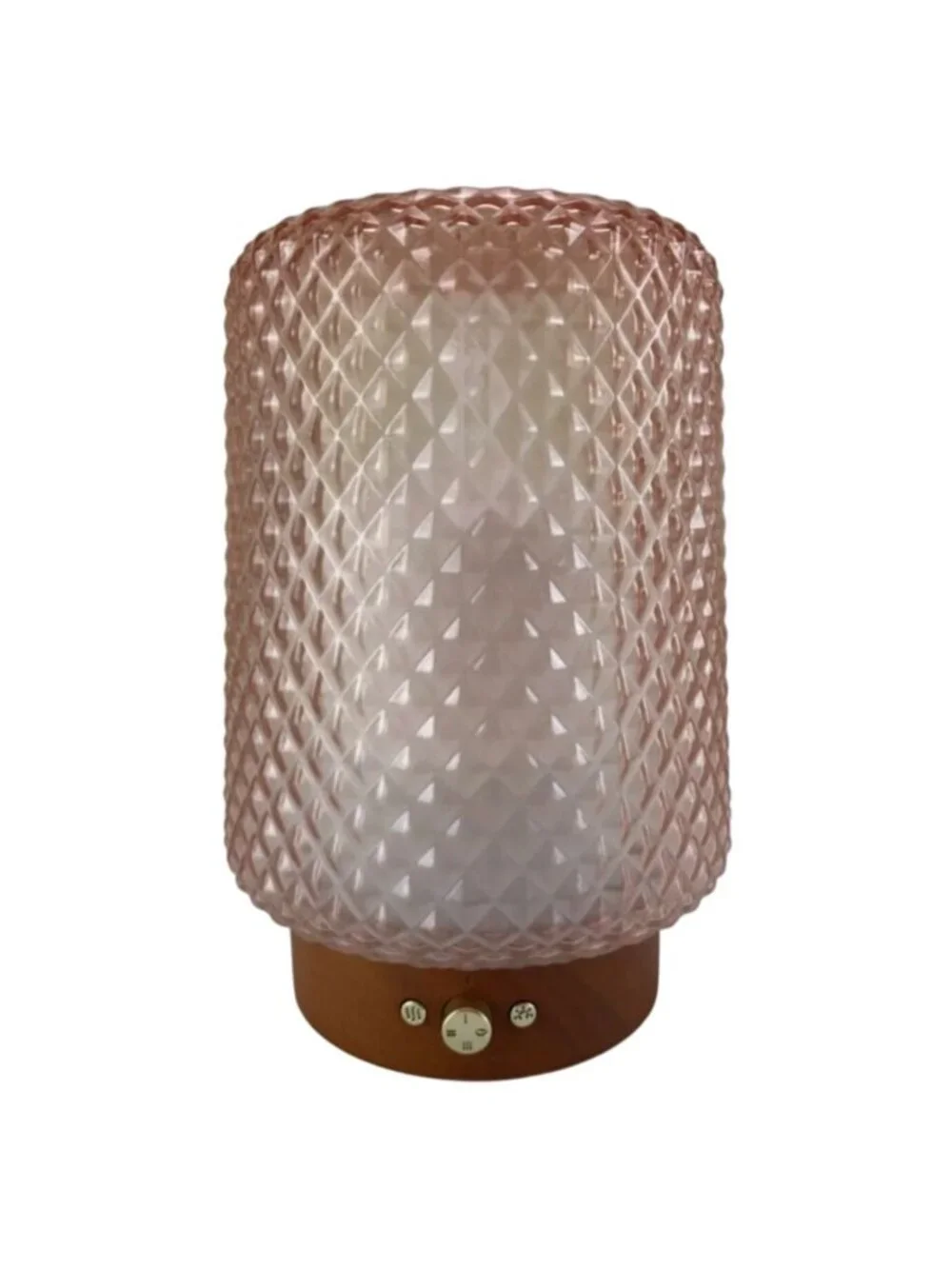 SpaRoom Dahlia Diffuser Textured Glass Aromatherapy Ultrasonic Essential Oils